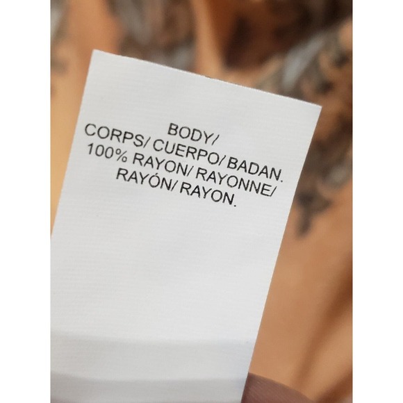 Lucky Brand Women's Peach 100% Rayon Round Neck Sleeveless Top Blouse Size L - Picture 11 of 13